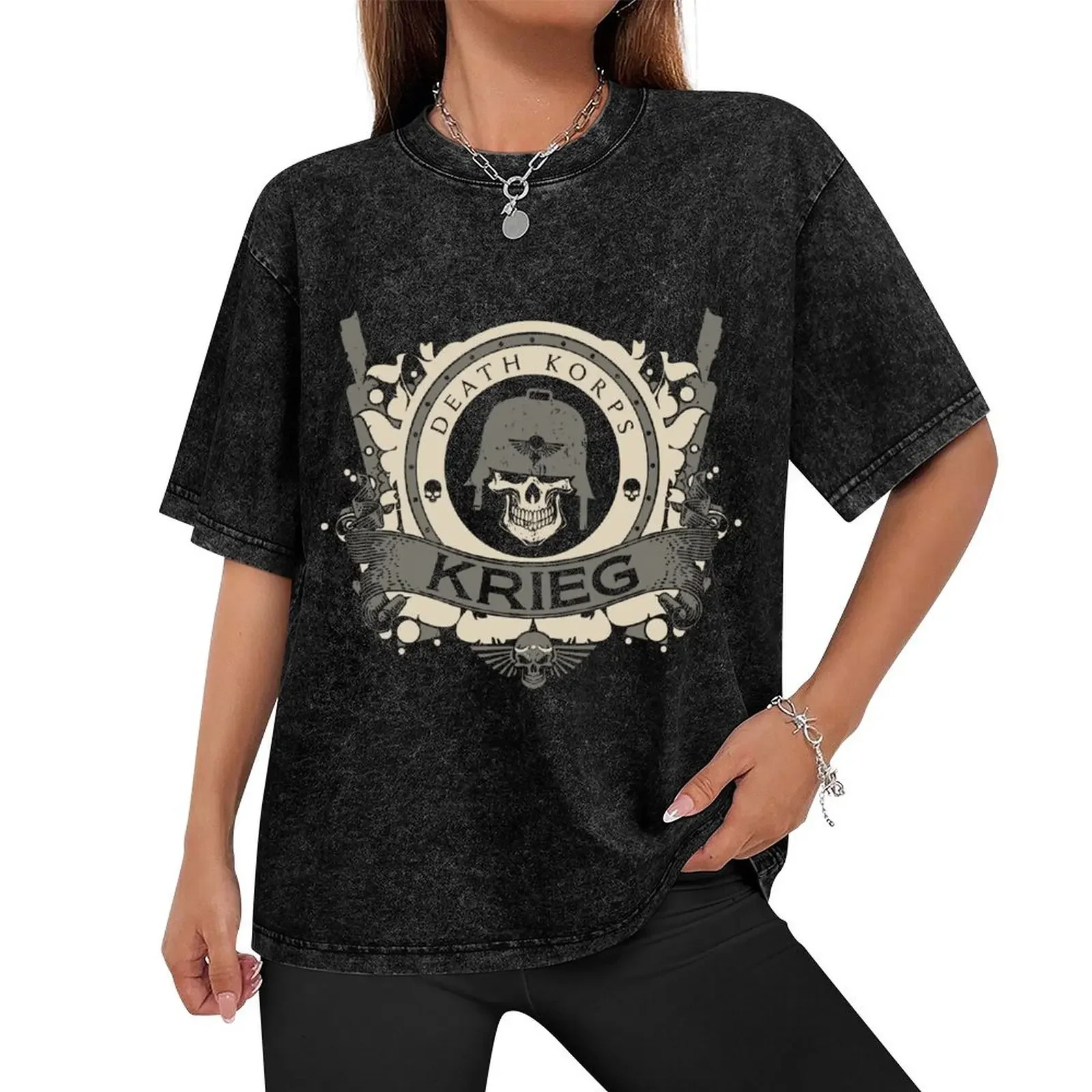 Death Korps Krieg T-Shirt custom t shirt graphic shirts Blouse Men's cotton t-shirt