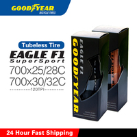 GoodYear Eagle F1 Tubeless Complete Tires 700 x 25/700X28/700x32C Road Tubeless tire black and brown Anti-puncture Folding tires
