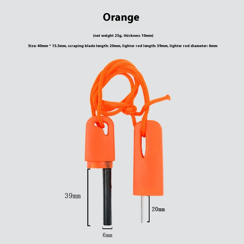 Portable Outdoor Survival Emergency Flint with Serrated Blade and U Disk Fire Starter Magnesium Strip Flint