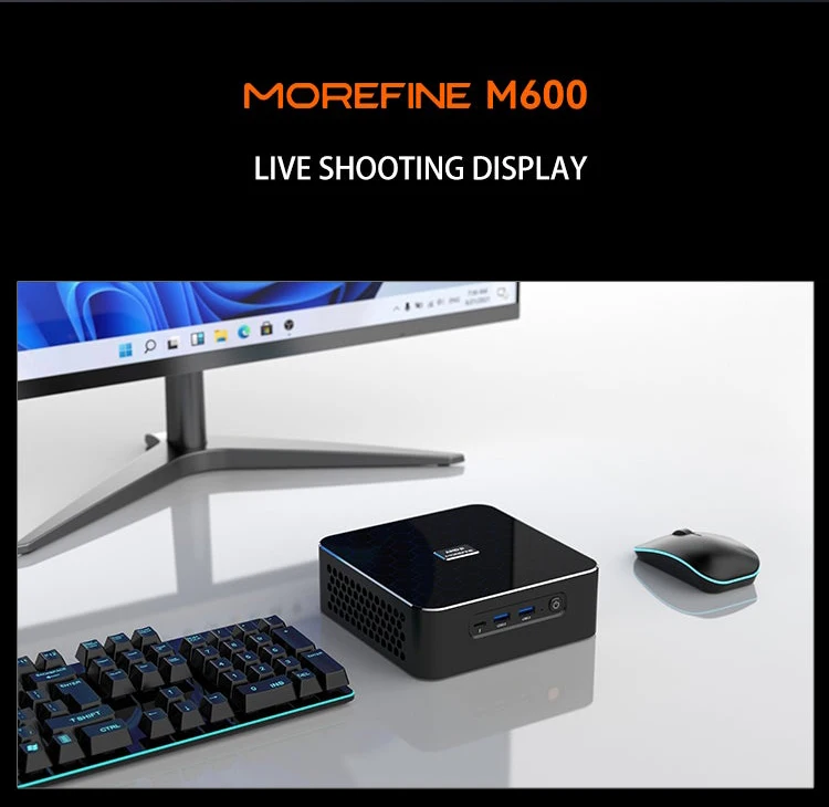 MOREFINE Mini Pc Gamer CPU Ryzen 9 8945HS AMD R7 8845HS R7-8745HS R5-8645HS 2.5G LAN Windows11PRO Desktop Computador Gaming PC