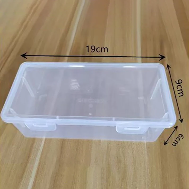 1Pc Pencil Case Box PP Transprant Pen Box Multifunction Large Capacity Stationery Pen Case Stackable Office Supplies