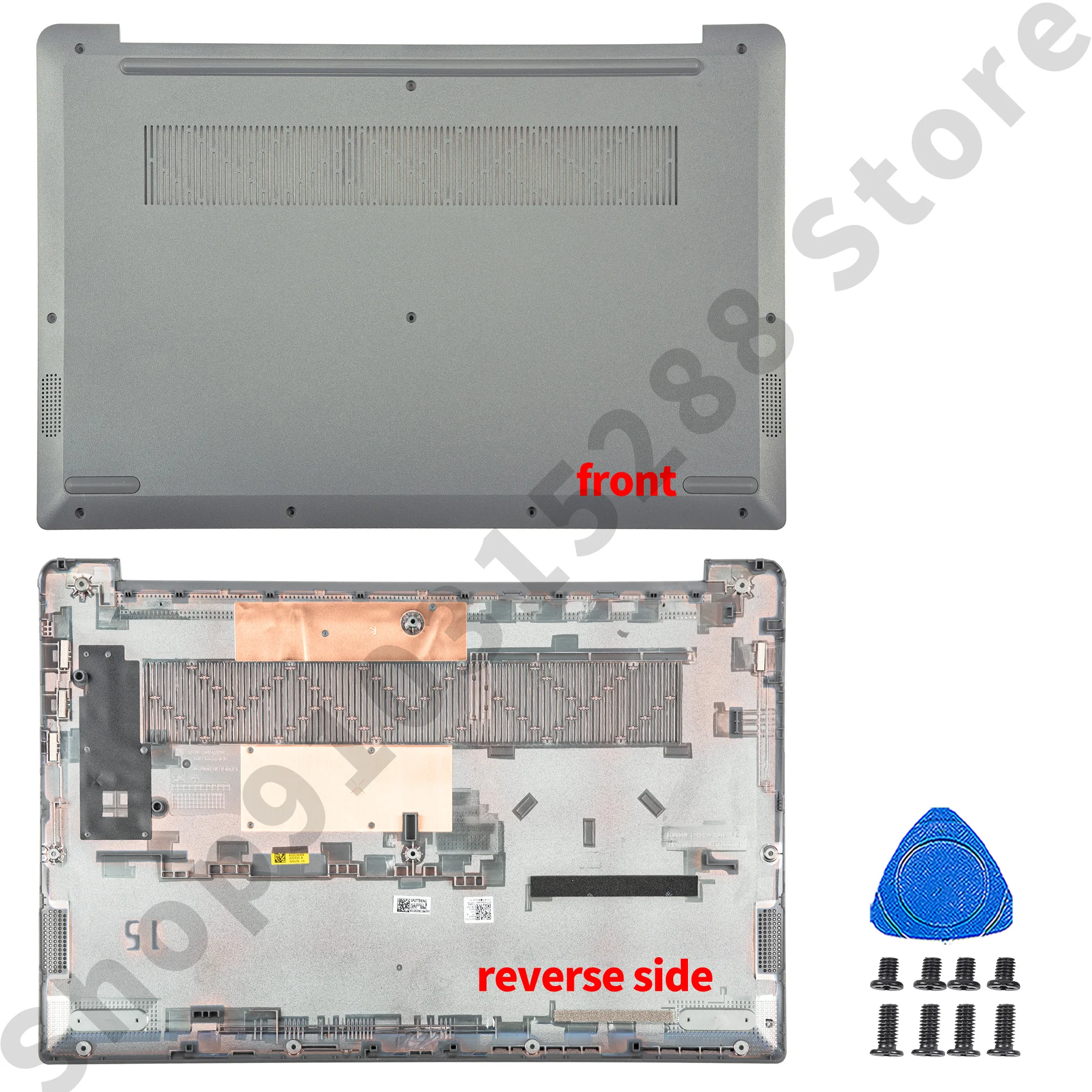 Imagem -05 - Capa Traseira Moldura Palmrest Bottom Case Cinza Laptop Habitação Substituir Novidades Origi Peças para Ideapad 315aba7 15iau7 2023