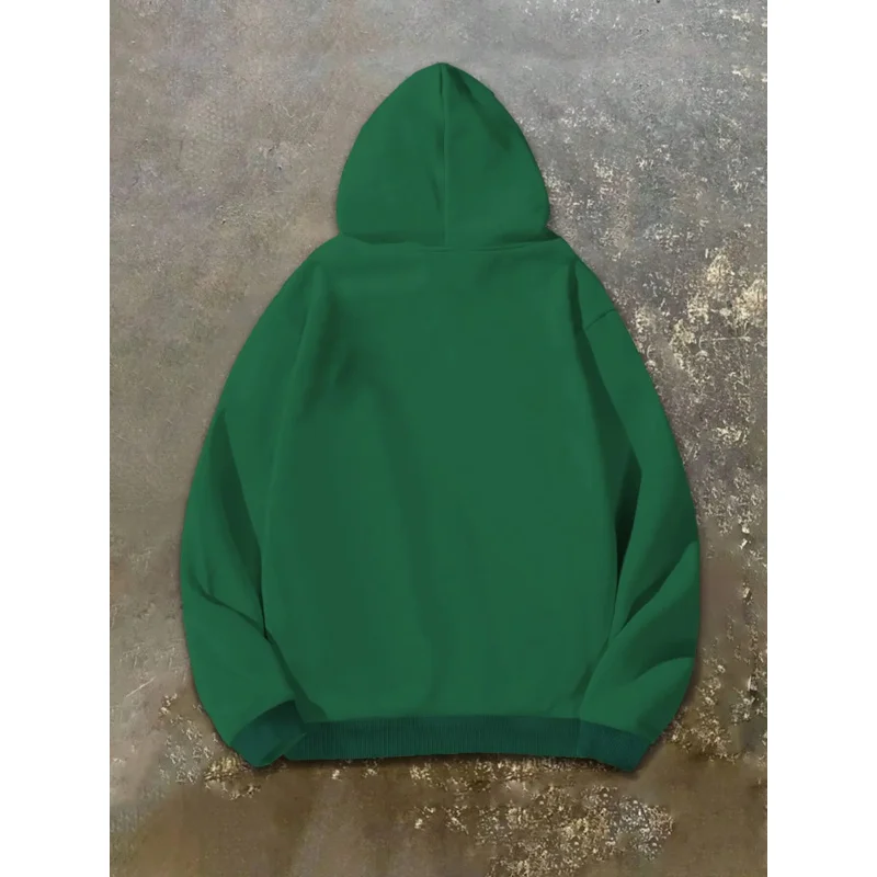 Men's Plus Size Hooded Sweatshirt with Canada Maple Leaf Bold Graphic Loose Fit Long Sleeve Non Stretch