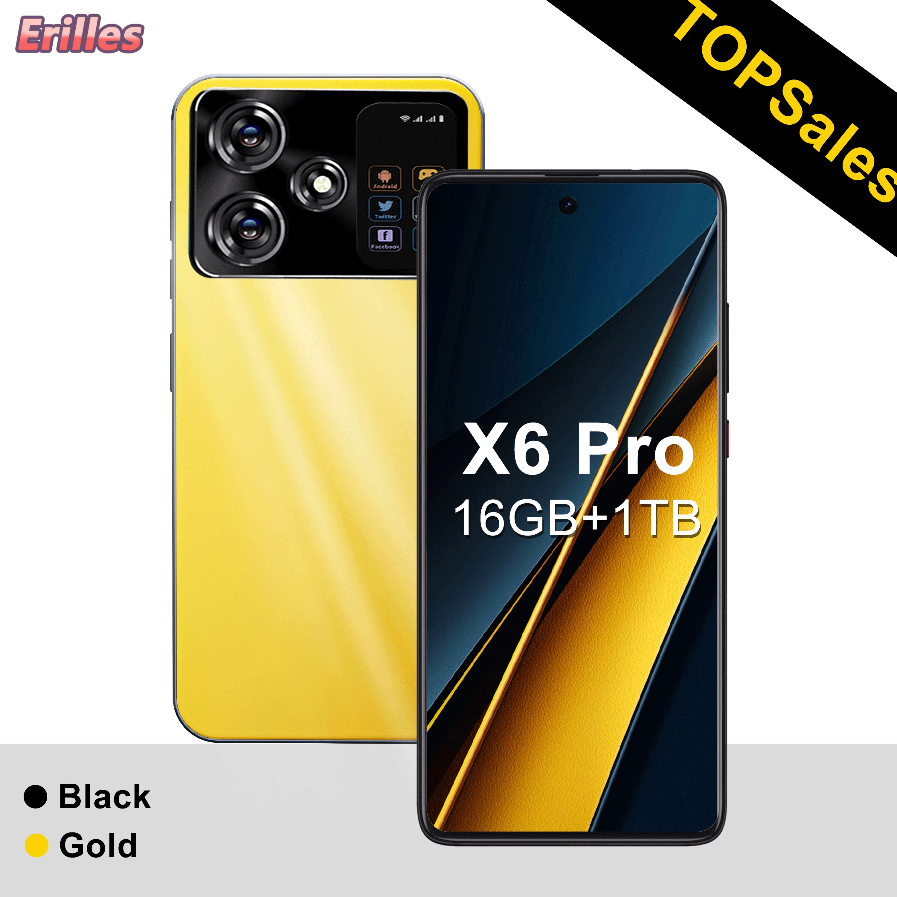 

Original Pooc X6 Pro Smartphone Global Version 16G+1TB 4G/5G Dual Sim Xioami Cellphone Android Unlocked Mobile Phone Celular