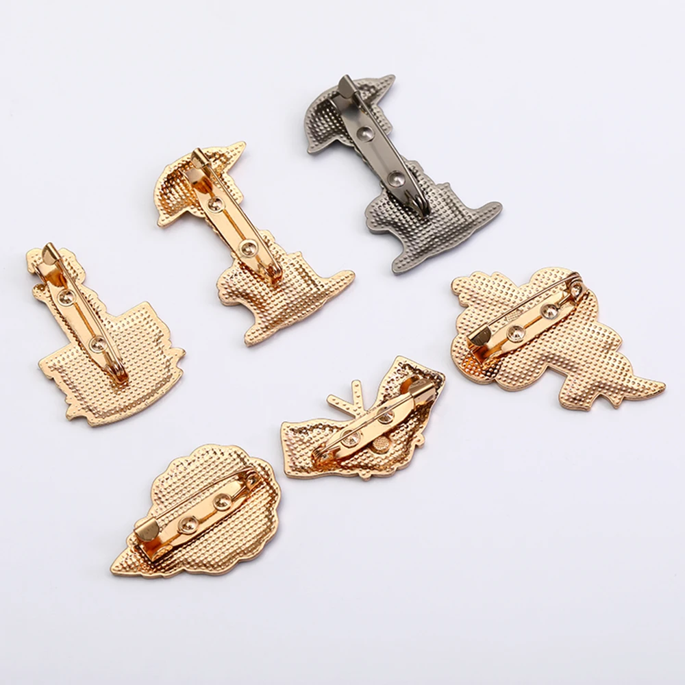 الكلاسيكية 7 أنماط تذكار يوم المينا دبابيس قائمة ننسى زهرة الخشخاش الذهبي دبابيس الجندي على شكل شارة #5