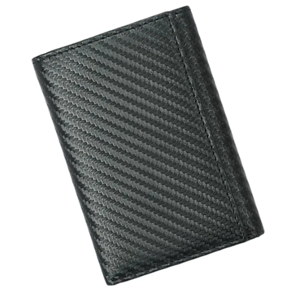 

1Pcs Carbon Fiber Men Wallet Large Capacity Foldable Purse Multifunctional Credit Cards Holder Casual Fashion Coin Purse Money