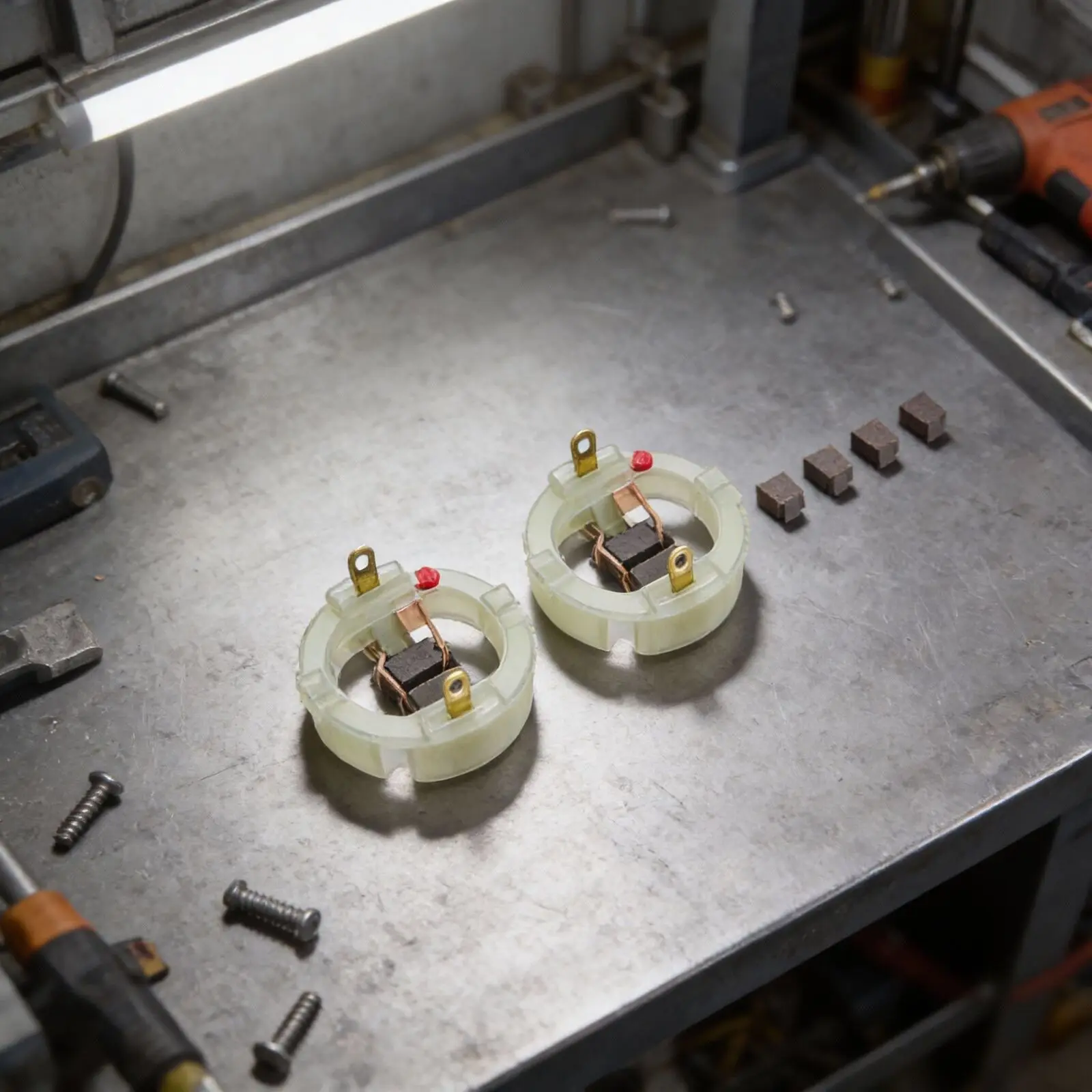 

2PCS Motor Carbon Brush Holder for Bosch GSR14.4 2LI GSR12 2LI GSR10.8 2LI DCD710C2 DCD710DV DCD710D2 RS550 Type Motors