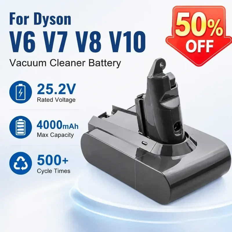 

For Dyson V6 V7 V8 V10 Handheld Vacuum Cleaner Replacement Lithium Battery DC31 DC34