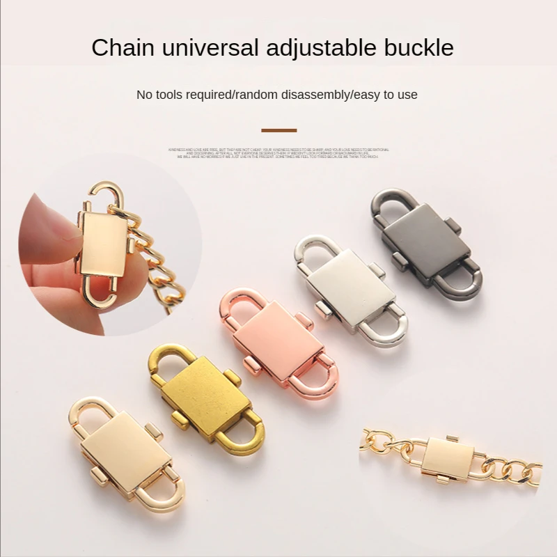 Mountaineering Buckle Bag Chain Key Bag Adjustable Alloy Spring Eight-Character Buckle Hook Double Lock Anti-Theft Portable Tool