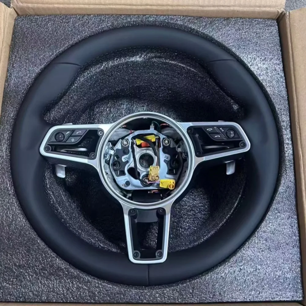 Steering Wheel For Porsche Panamera Cayenne Macan Taycan 911 992 997 970 971 955 958 987 Boxster Carrera Cayman Steering Wheels