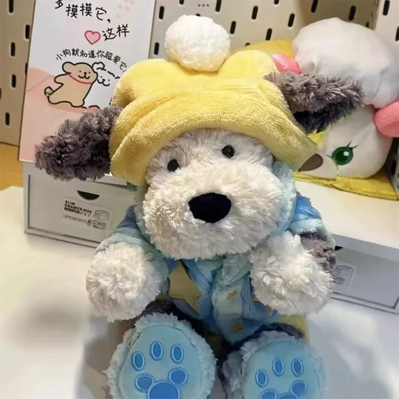 35CM Urocza pluszowa zabawka pies rasy Tangbuli Shepherd, miękka kreskówkowa lalka do przytulania, wypchana maskotka, poduszka w kształcie szczeniaka, prezent urodzinowy dla dziecka.