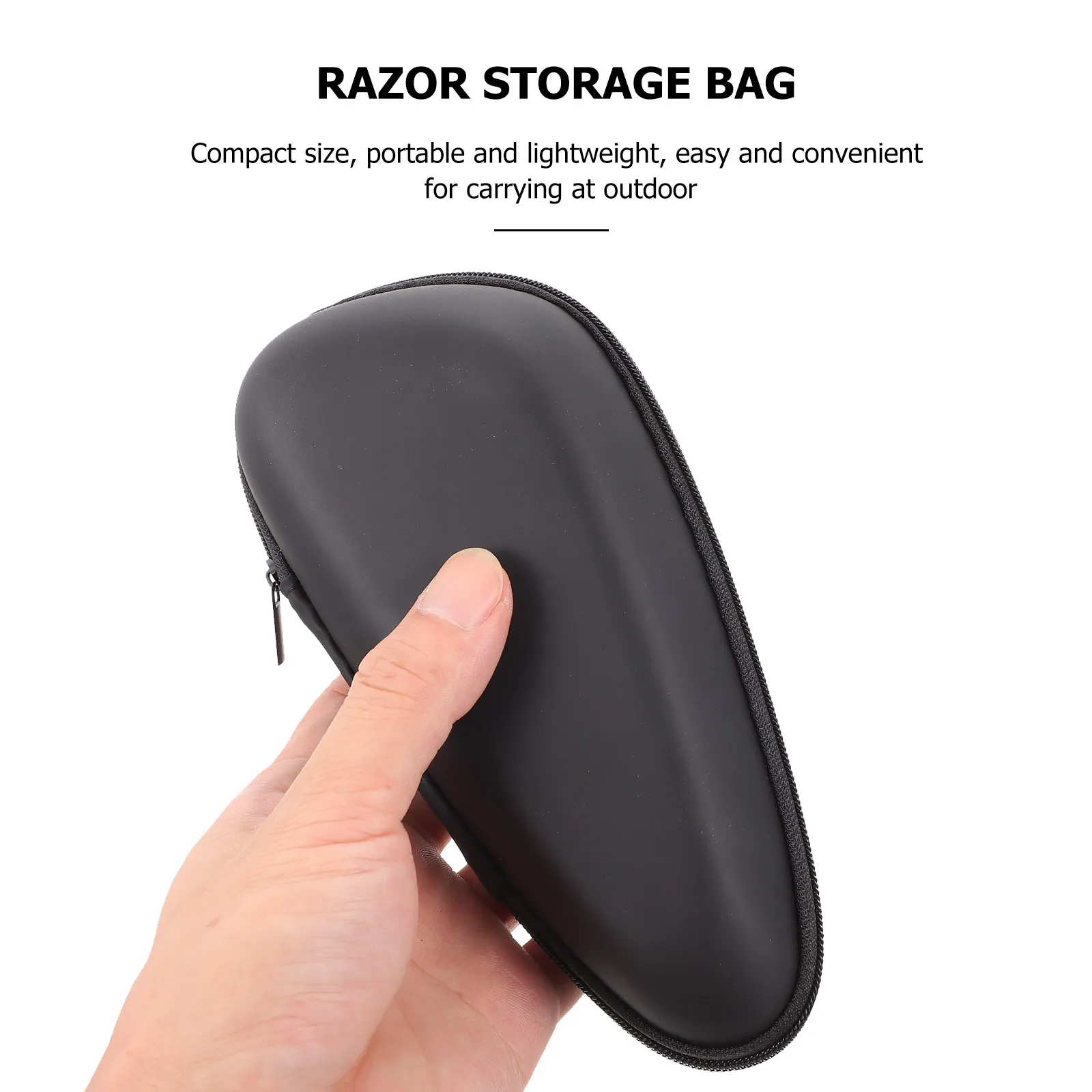 

Lightweight Razor Carrying Case Portable Hard Shell with Zipper for Shaver Travel Protection Waterproof Wear-Resistant Eva Pouch