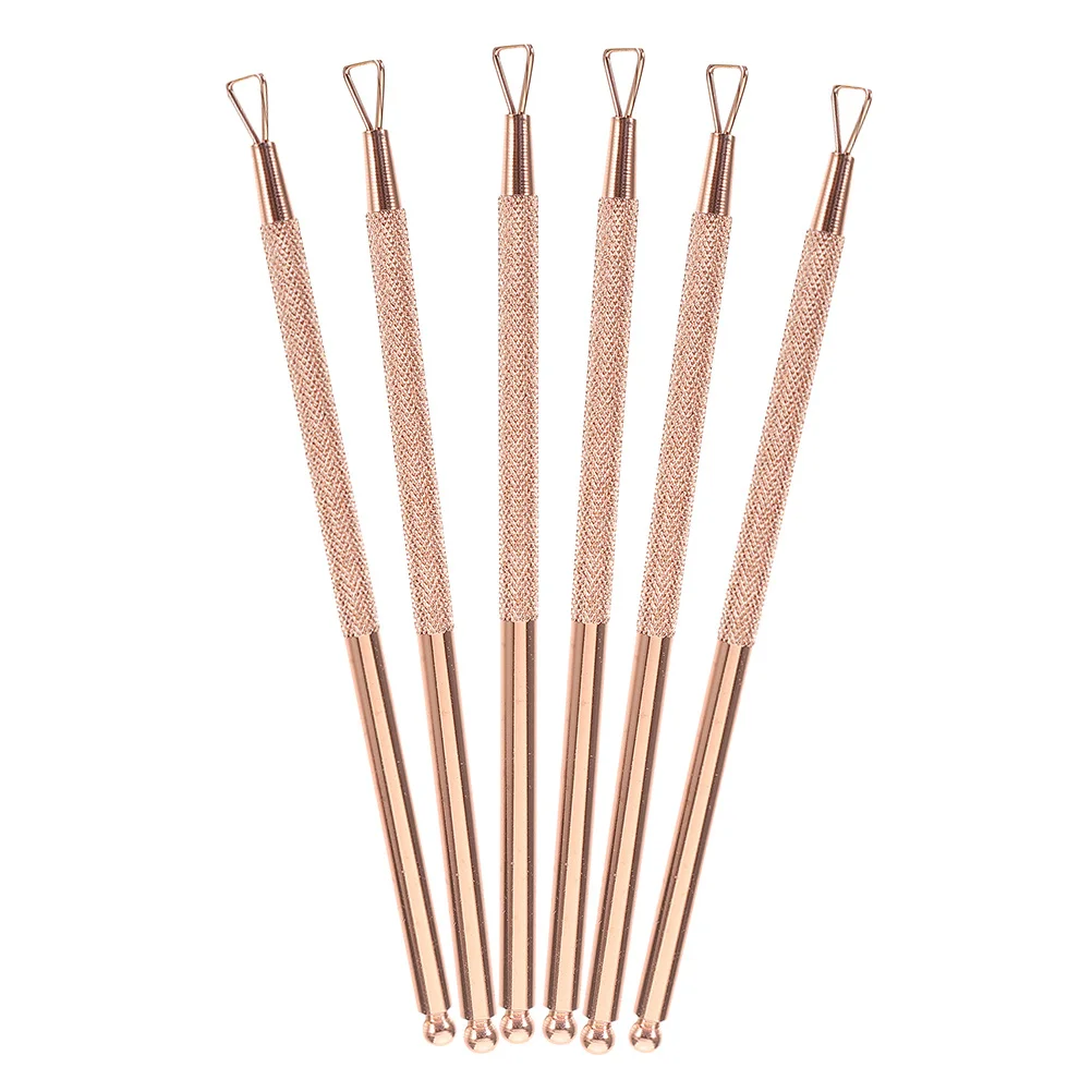 

6Pcs Multi Functional Nail Tools Stainless Steel Cuticle Remover Gel Polish Scraper Manicure Kit for Nail Care Maintenance