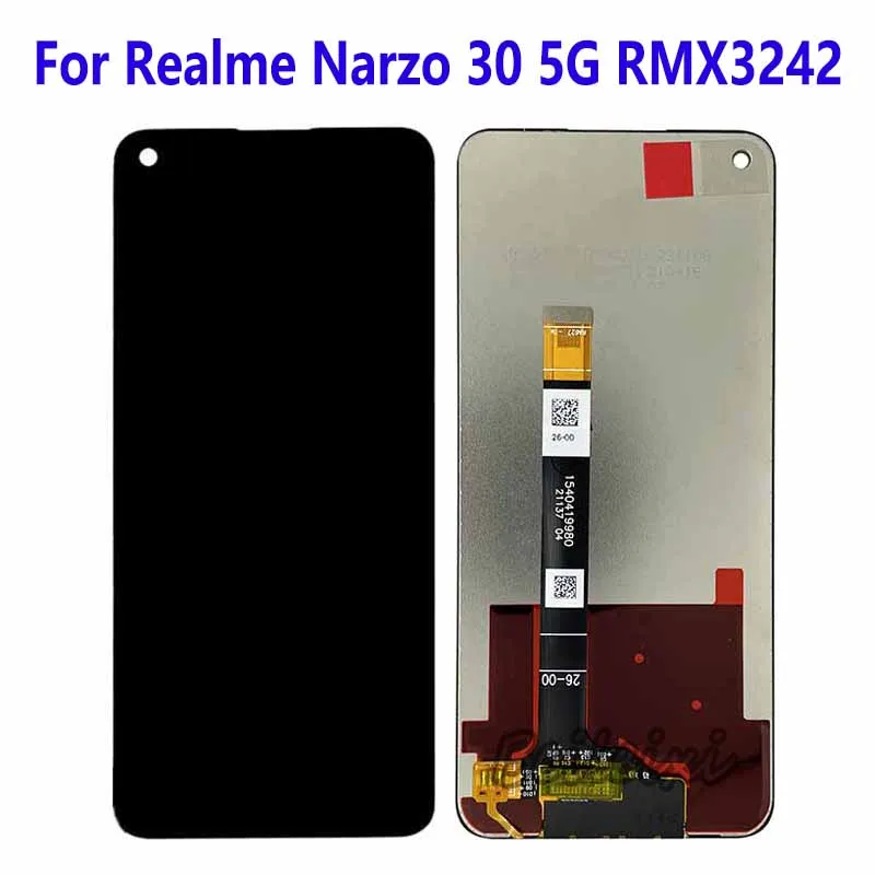 For Realme Narzo 30 5G RMX3242 LCD Display Touch Screen Digitizer Assembly Replacement Accessory