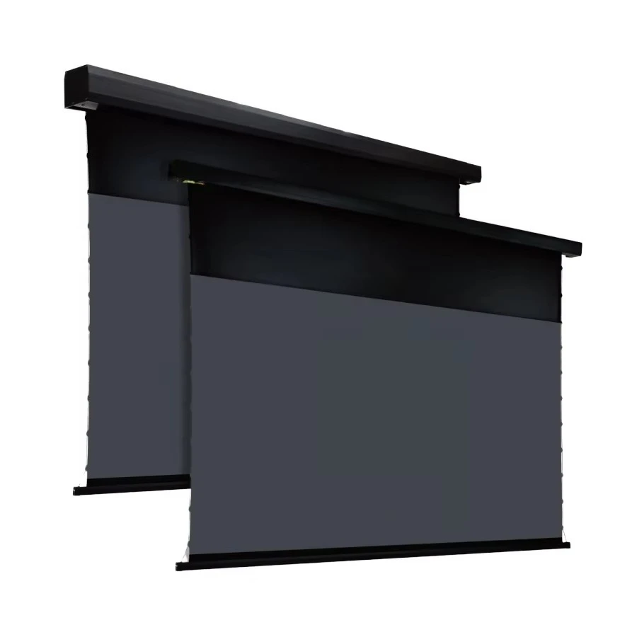 92-150 Inch 4K ALR Tab Tension Motorized Projection Screen Ambient Light Rejecting Screen for UST Ultra Short Throw Projector