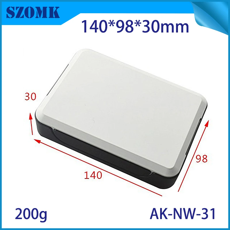 4Pieces China small electronics small network enclosure trilho din caixa plastica 140*98*30 mm