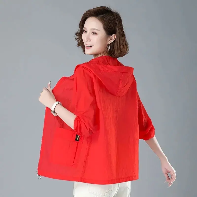 Camping Waterproof Sun Protection Clothes Thin Lightweight Breathable Bicycle Jacket Women Quick Dry Sport Coat Windbreaker Wh2