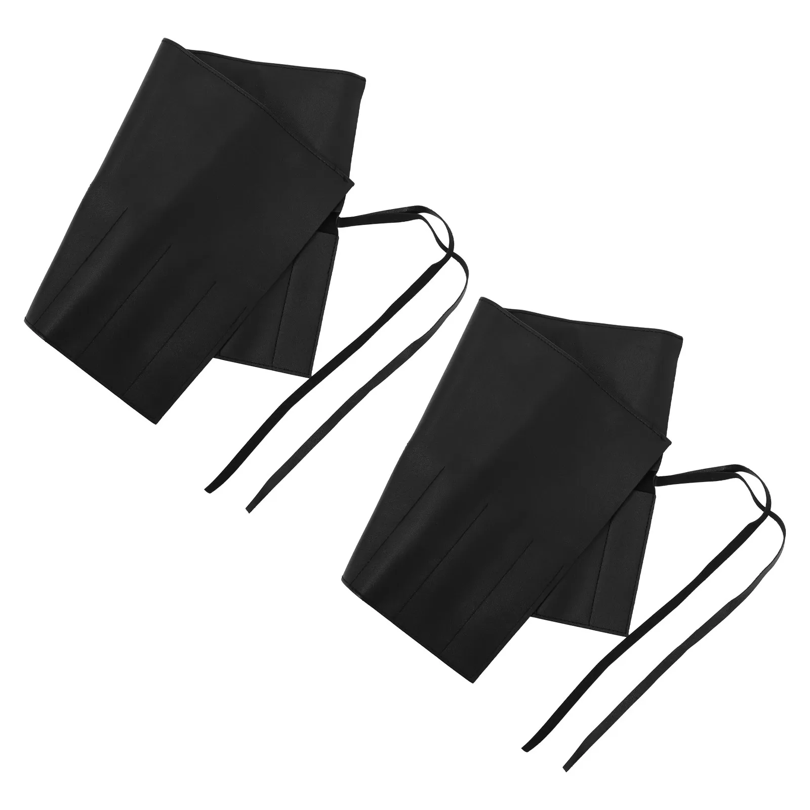 2Pcs Camping Utensil Storage Bag Roll Up Organizer 10 Slots Portable Cutlery Pouch Tie String Outdoor Kitchen Silverware