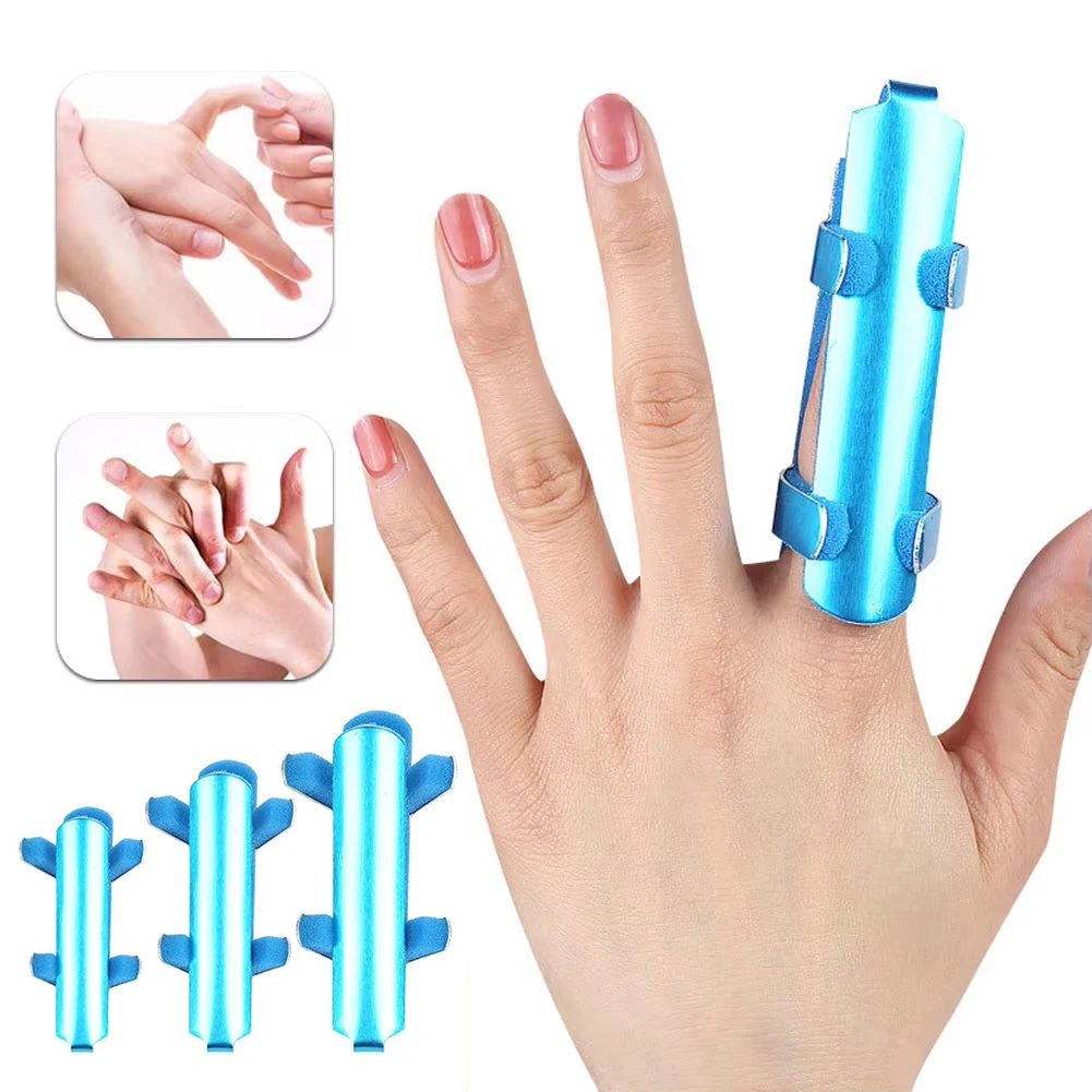 Aluminum Foam Support Brace Finger Splint Adjustable Hand Trigger Broken Finger Sprain Joint Immobilization Fracture Pain Relief