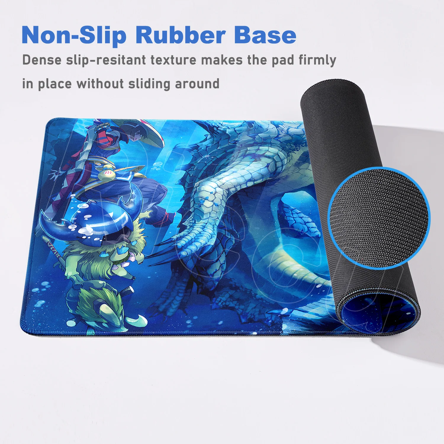 Nouveau papier peint jeu Monster Hunter Wilds tapis de souris en caoutchouc antidérapant bord de jeu serrure Eage tapis de jeu ordinateur portable Cool tapis de bureau accessoires
