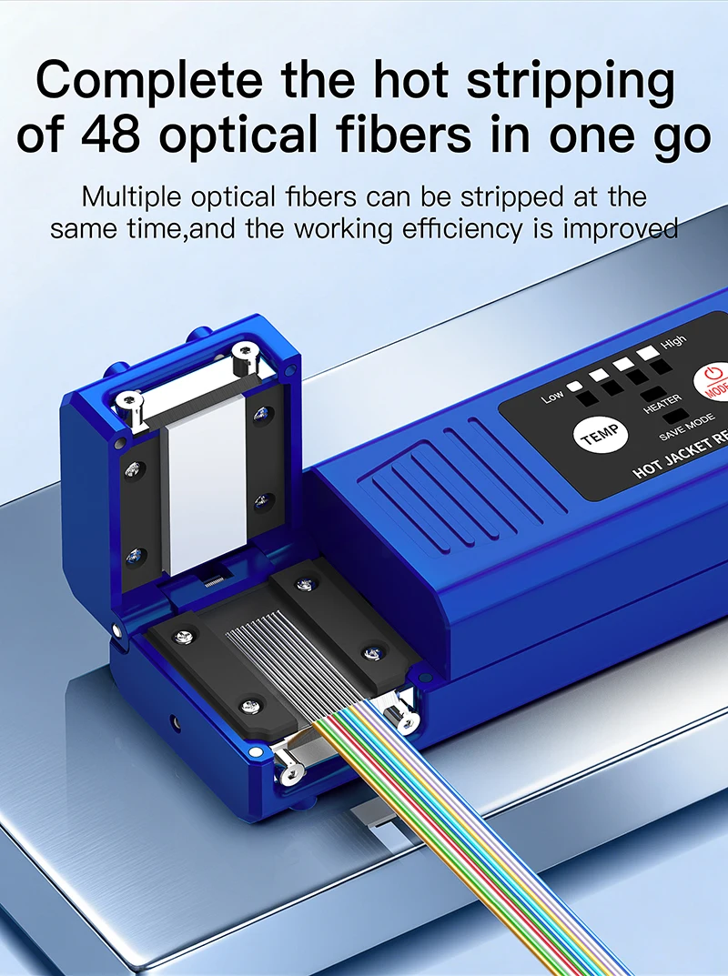 S8 Fiber Thermal Stripper Pliers Heated Optical Wire Stripping Slitter Ribbon Fi