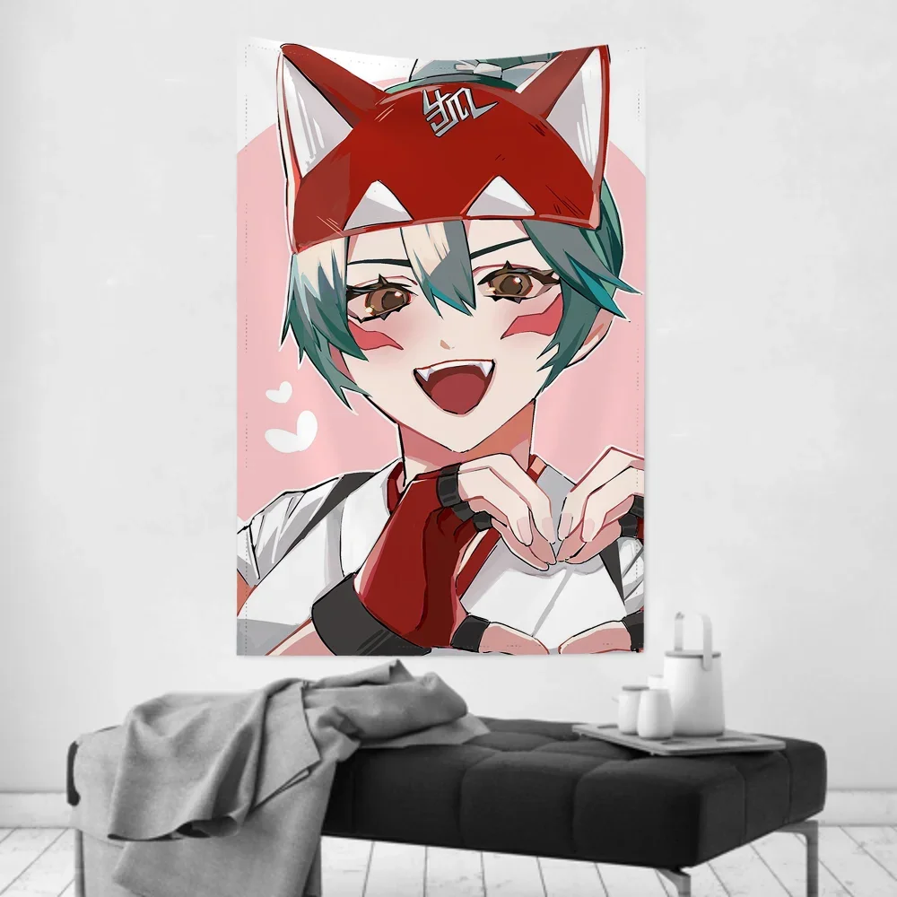 Kiriko Game O-Overwatch Tapestry Room Decor Wall Cloth Party Hanging Background Room Decor Baby Room