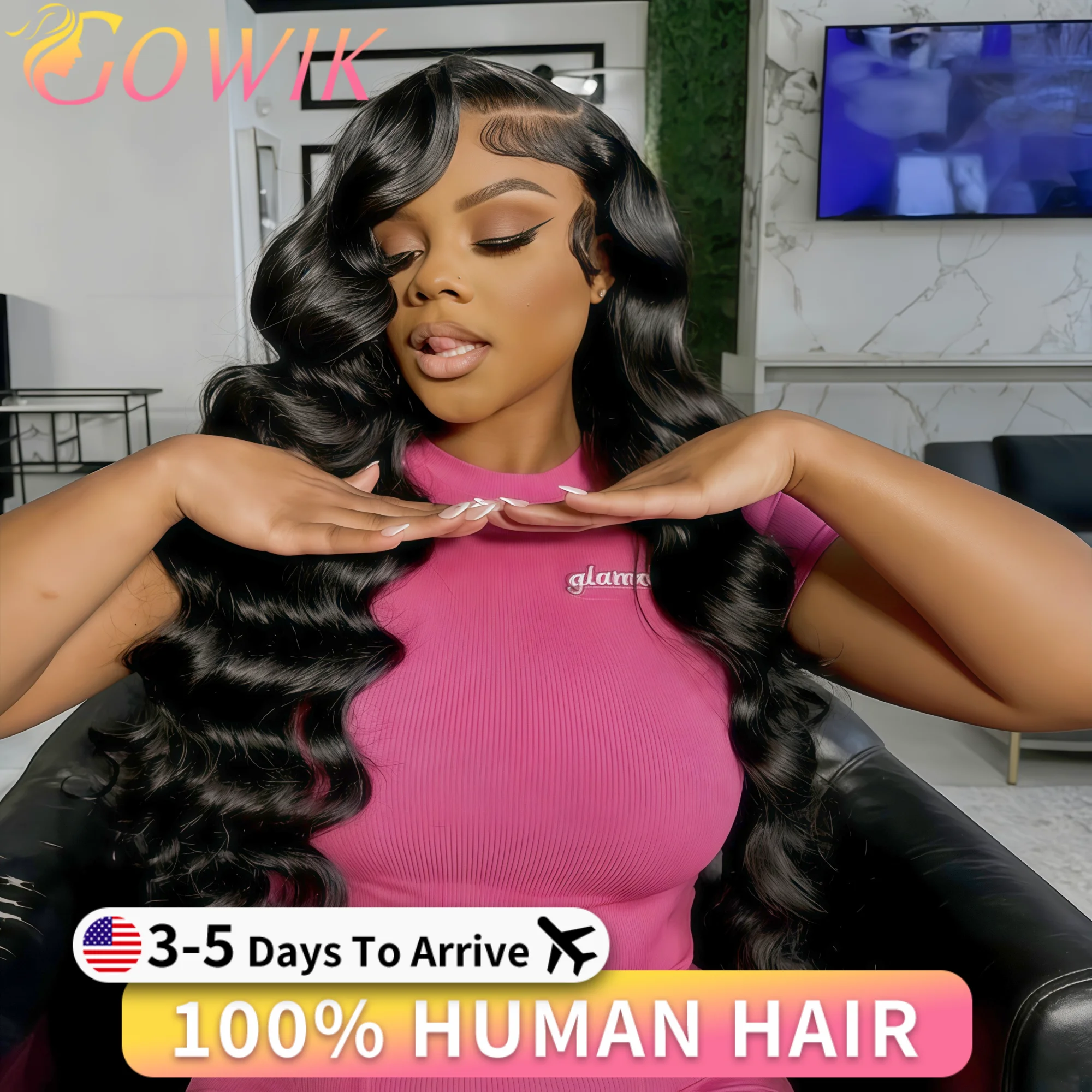 

Парик из натуральных волос с волнистой текстурой, плотность 250, 13x6 HD кружевной парик с глубокой волной, натуральные бразильские волосы, предварительно проработанный парик для чернокожих женщин