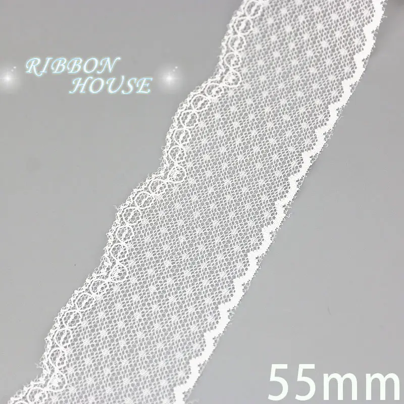 (5 Yards/Roll) White Lace Ribbon Fabric Webbing Decoration Lovely Gift Packing Polyester Material - Image 12