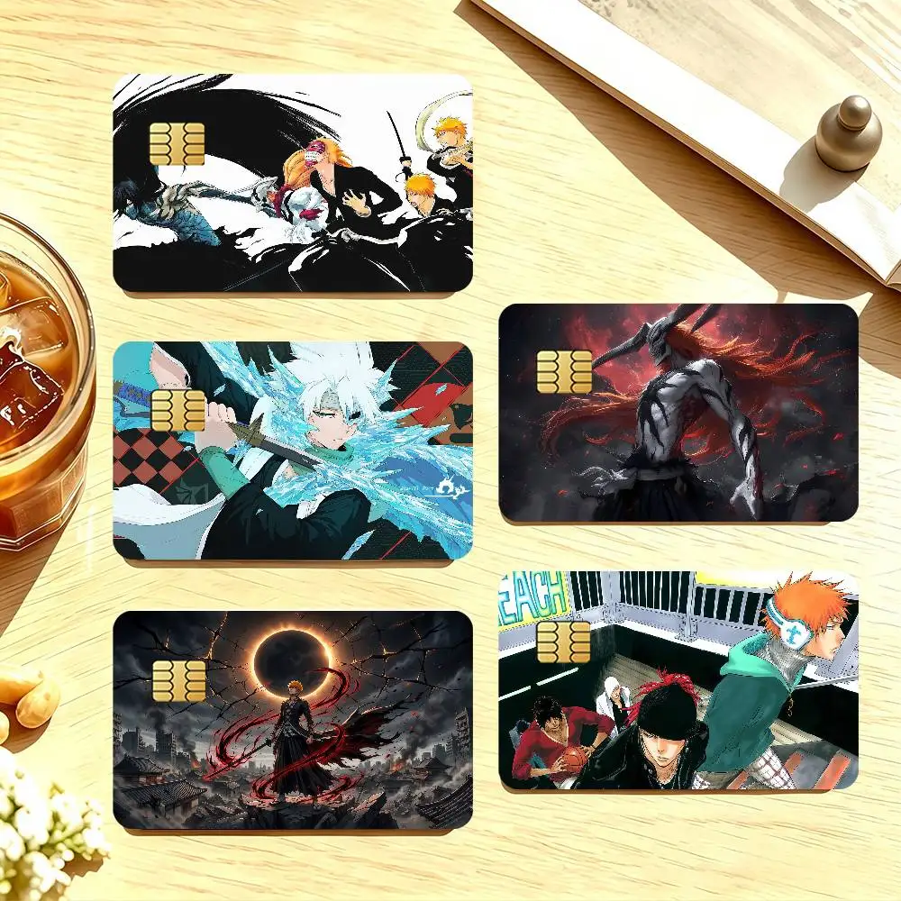 Comic Bleach Credit Card Skin Stickers For Bank Card Bus Metro Cards Waterproof Anti-Scratch Gift 4PCS