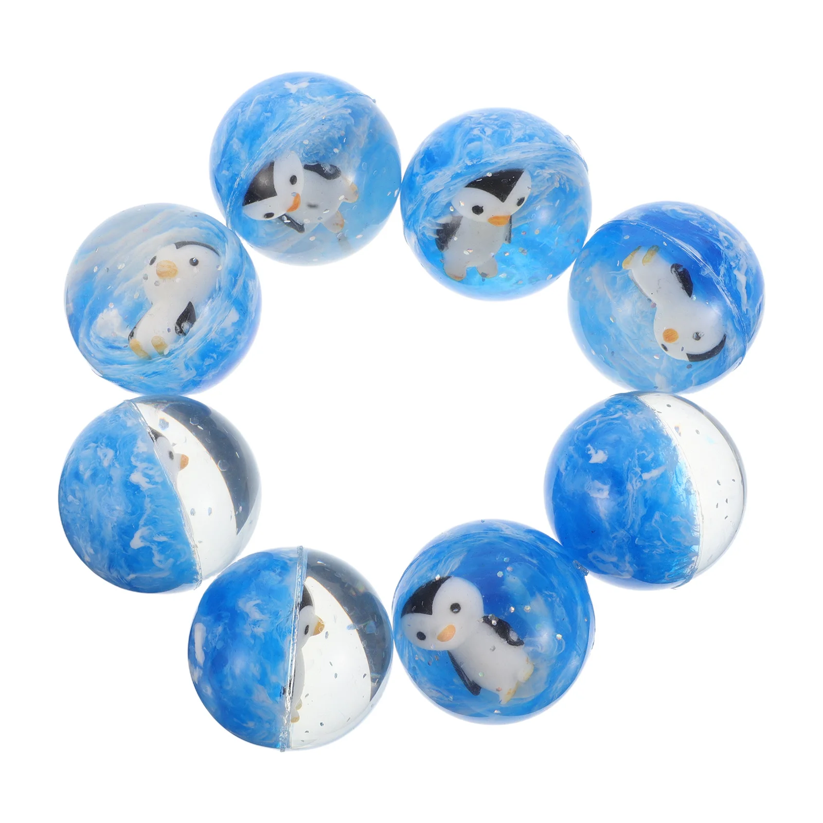 

12Pcs Penguin Bouncy Balls Children Birthday Party Favors High Bounce Rubber Balls Boys Girls Goodie Bag Fillers