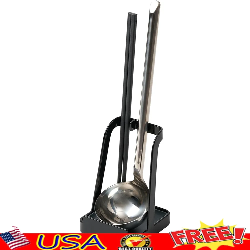 

Универсальная подставка для кухонной утвари, ковши, крышки, таблетки, прочный устойчивый к ржавчине стальной термостойкий держатель для ложки