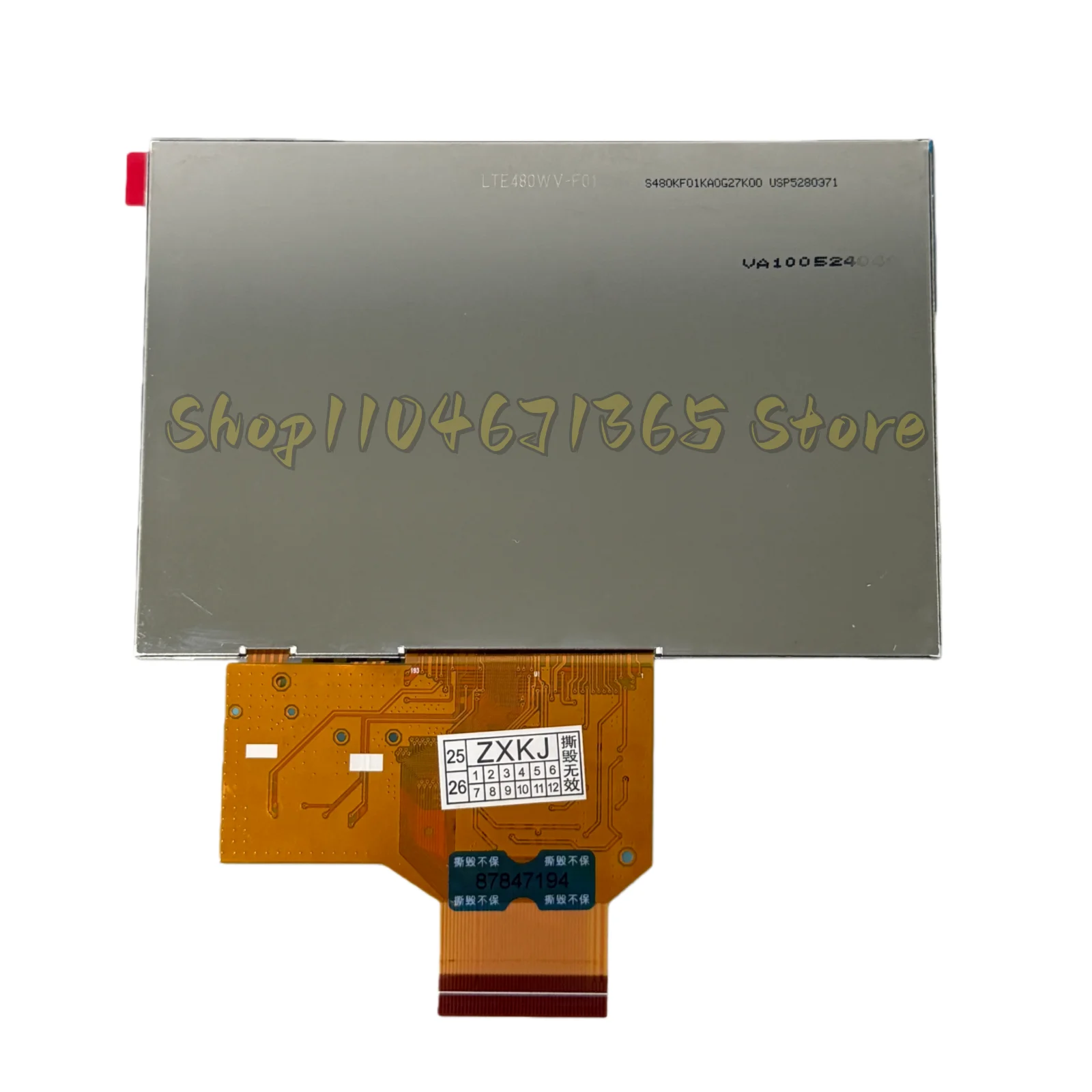 LTE480WV-F01 4.8 inch LCD Display Panel with Touch Screen Module for Replacement