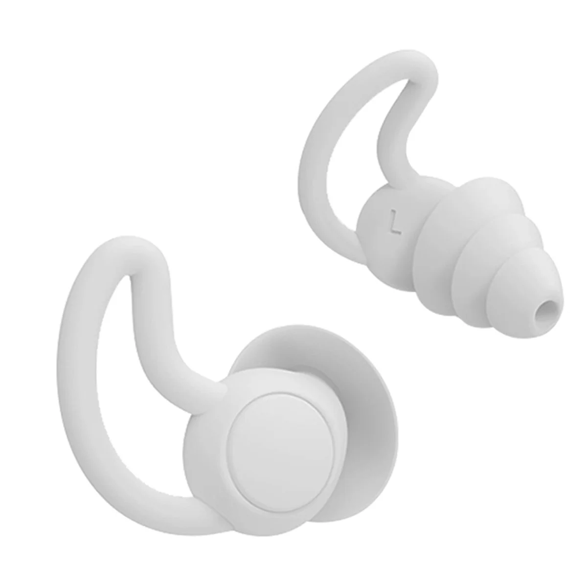 Soundproof Earplugs Three Layer Silicone Earplugs Waterproof Swimming Ear Plugs Sleep Noise Reduction Comfortable-E