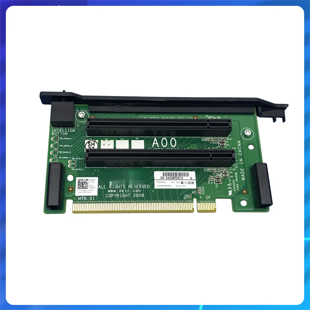 

Original FOR Dell Poweredge R715 R810 R815 Riser Board PCI-E Expansion Riser Board Card J222N 0J222N Server Expanding Board