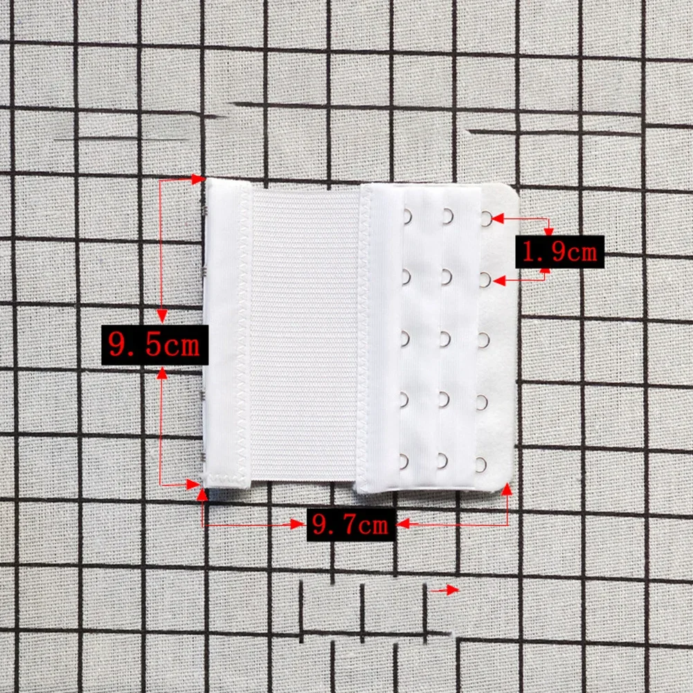 Stretch Elastic Three-Row Five-Button Stainless Steel Bra Extension Buckle Adjustable Invisible Intimates Accessories