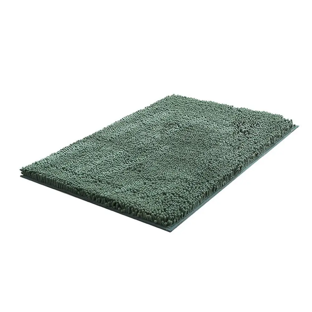 Fluffy Washable Chenille Absorbent Bathroom Floor Mat 60cm Kitchen 40cm Carpet Bedroom Rug X Toilet Pads Foot D2w5