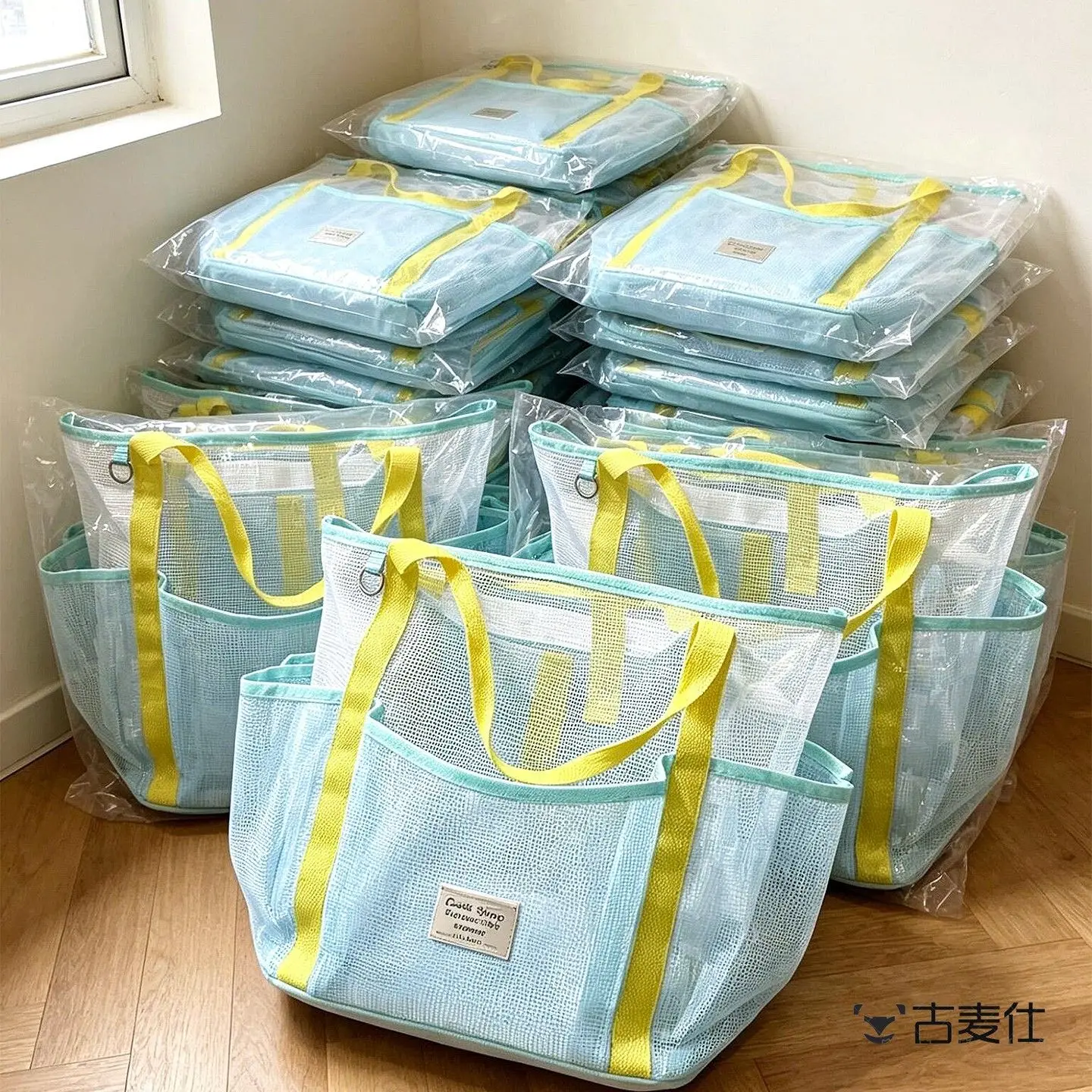 bolsa-de-natacao-color-block-para-fitness-e-esportes-armazenamento-de-biquini-impermeavel-grande-capacidade-bolsa-dopaamine-grid-para-fitness-e-yoga-feminino