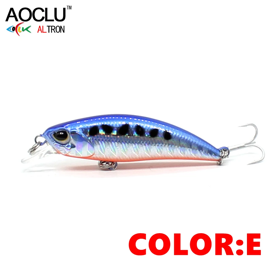 AOCLU Kleiner sinkender Wobbler, Jerkbait, 50 mm, 4,0 g, harter Köder, Minnow-Köder für Küstenforellen, Barsch, Felsen, Boot, Angeln, frisches Salzwasser – Detail 9