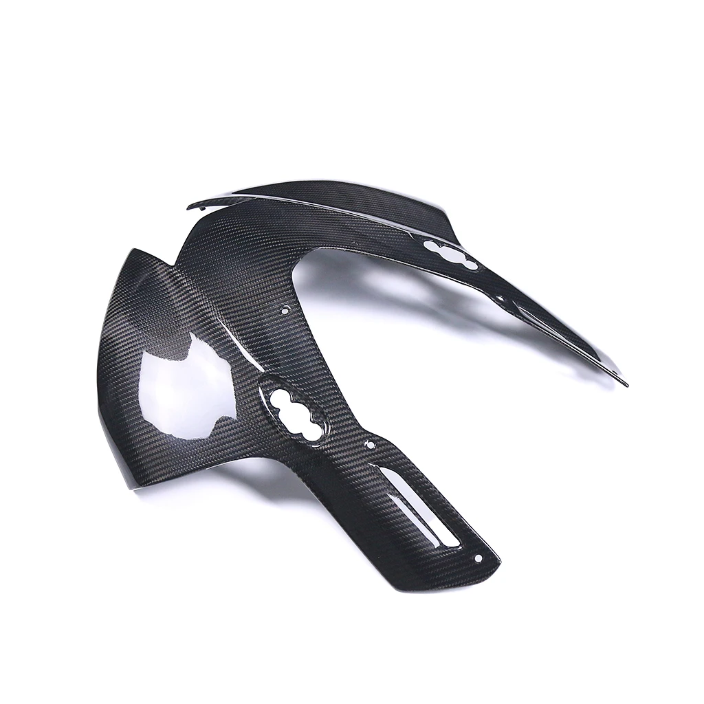 الجبهة هدية القلنسوة لوحة لوحات نقية 3K ألياف الكربون دراجة نارية الملحقات لهوندا CBR1000RR-R 2021 + تعديل غطاء المصباح