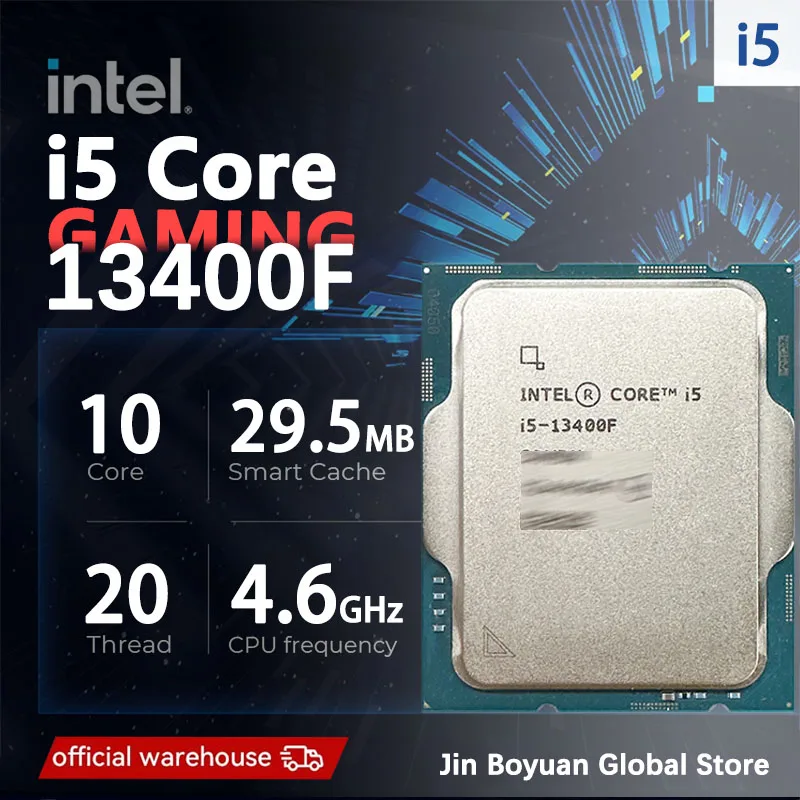 

Intel Core i5 13400F I5-13400F New CPU processor LGA 1700 , but without cooler