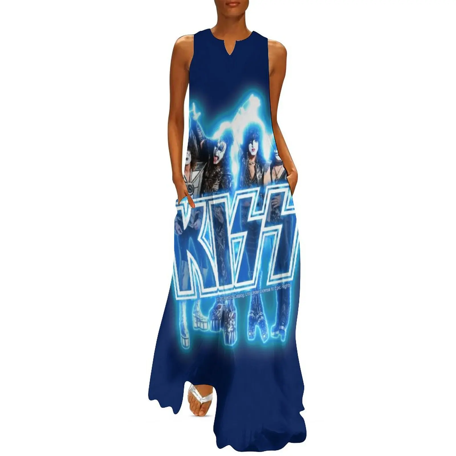 KISS ? the Band - Blue Energy Glow Long Dress Party dresses evening dress