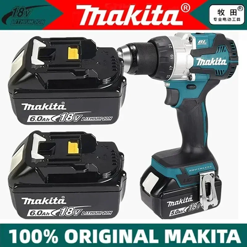 Nová originální dobíjecí baterie Makita 18 V s vyměnitelným LED diodovým zdrojem, lithium-iontová baterie pro elektrické nářadí LXT BL1860B BL1860BL1850 BL1830 - náhled 6