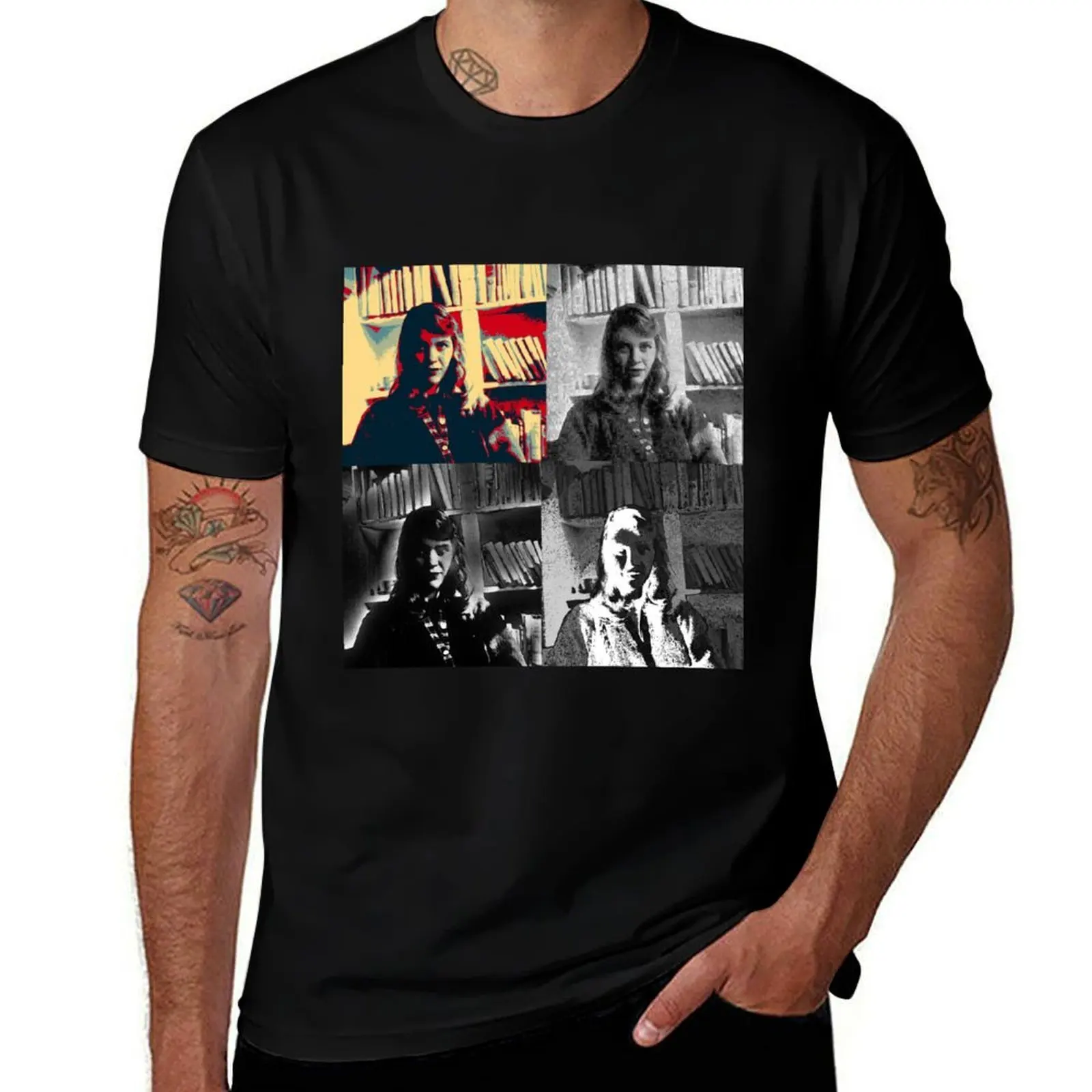 Sylvia Plath - #7 of #7 in a series T-Shirt Soft Durable Cotton T-Shirt