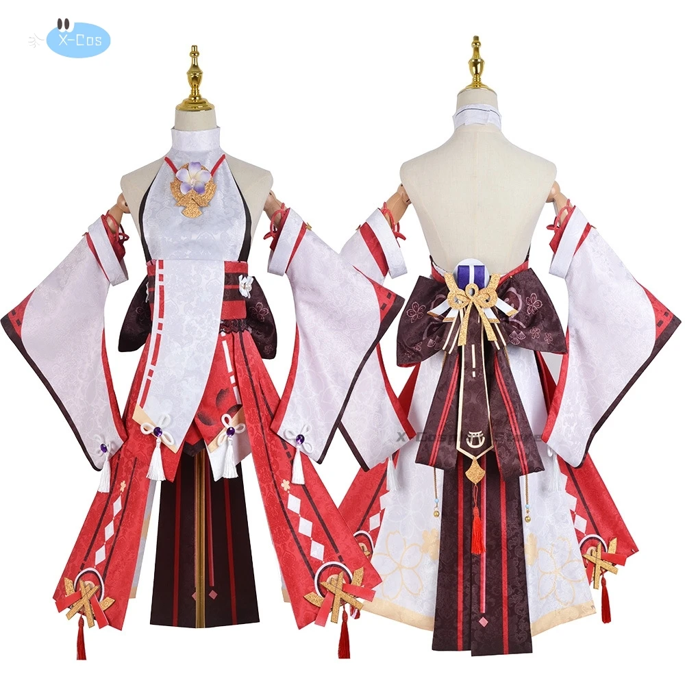 Cosplay Yae Miko Guuji Yae Costume Wig Tail Game Halloween Carnival Women Clothes Sets