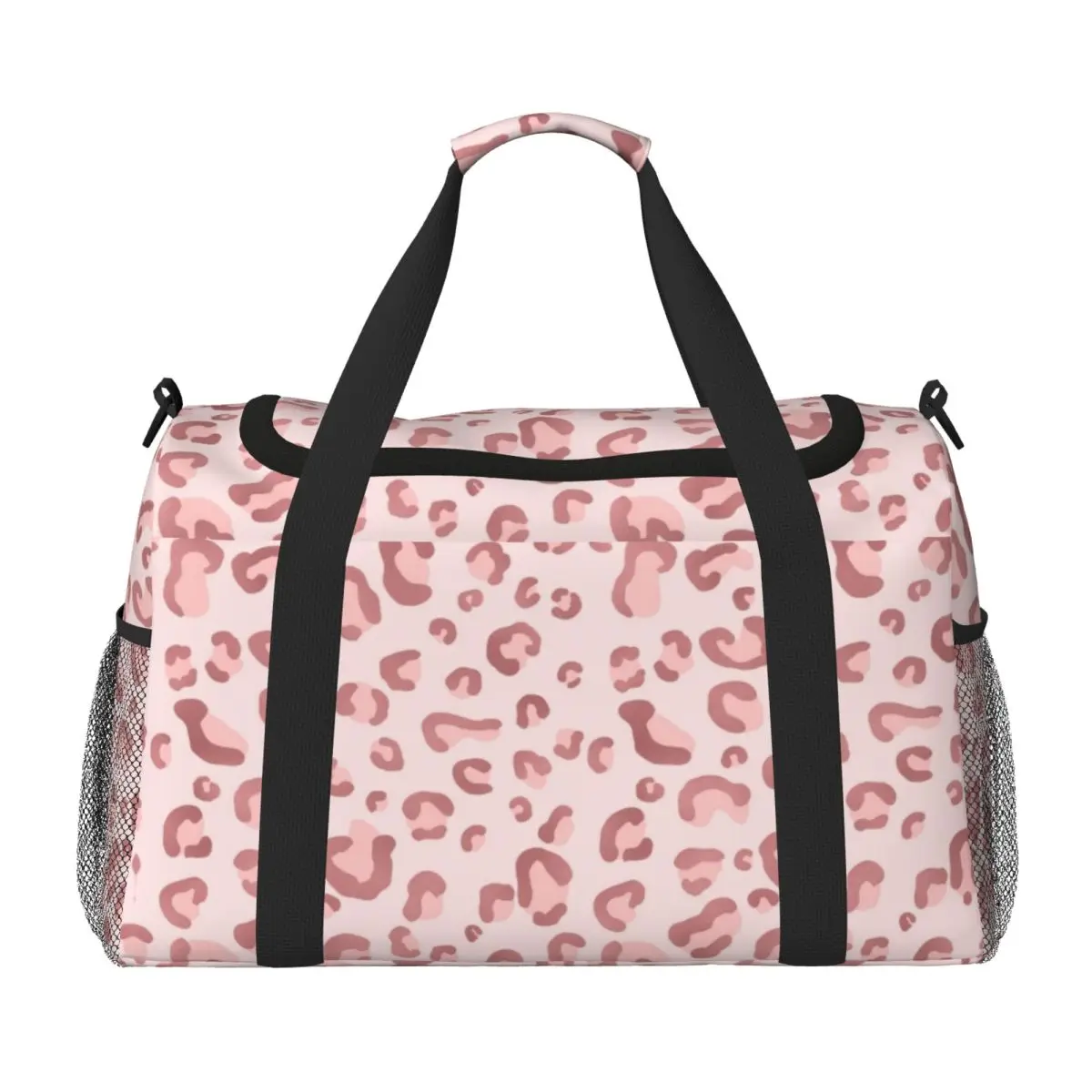 

Leopard Pattern Large Capacity Travel Bags Duffle Bag, Multi-functional for Sports Storage Fitness Handbag