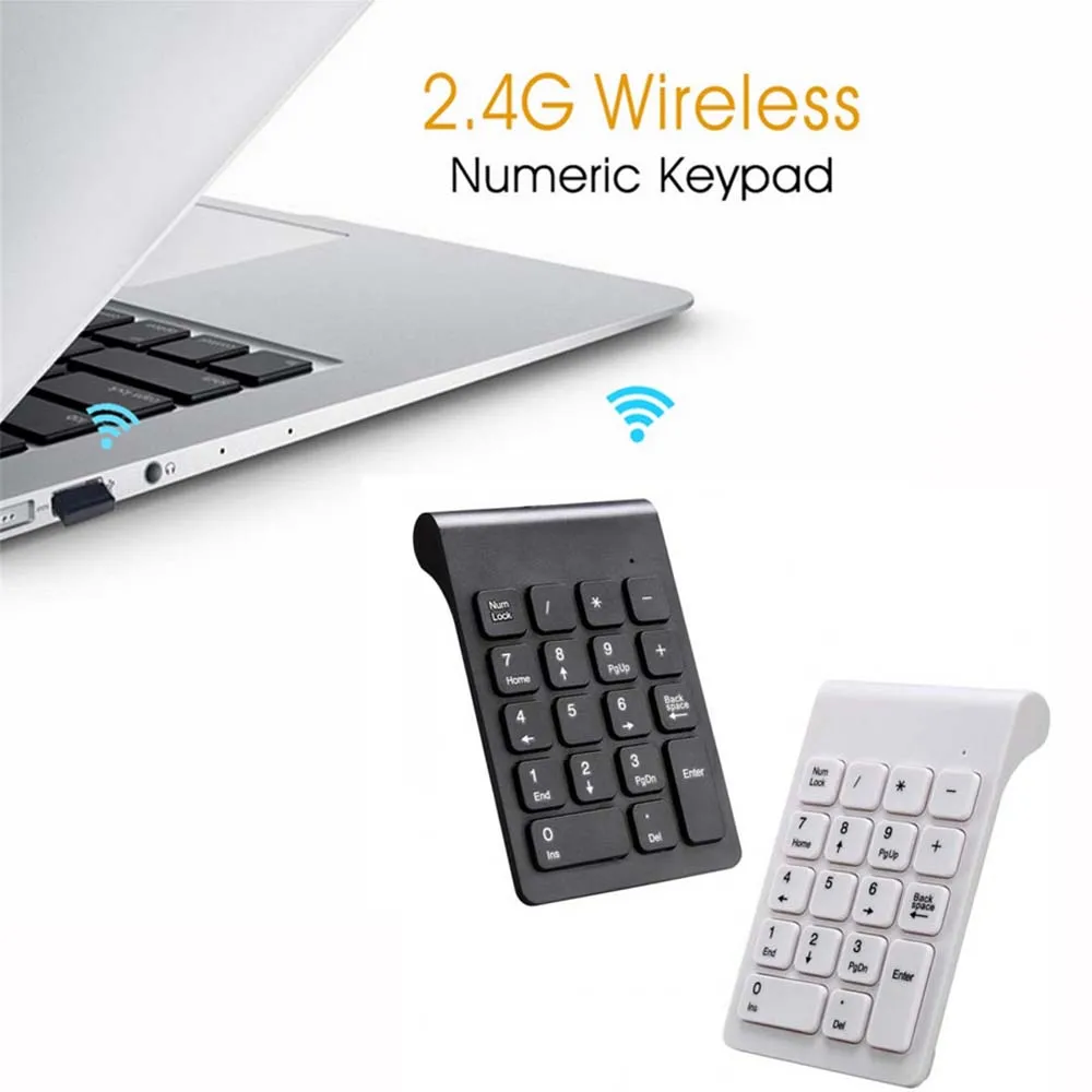 Portable Ultra-Thin Wireless 18 Keys Numeric Keypad Number Pad Digital Keyboard For Laptop PC Notebook Desktop