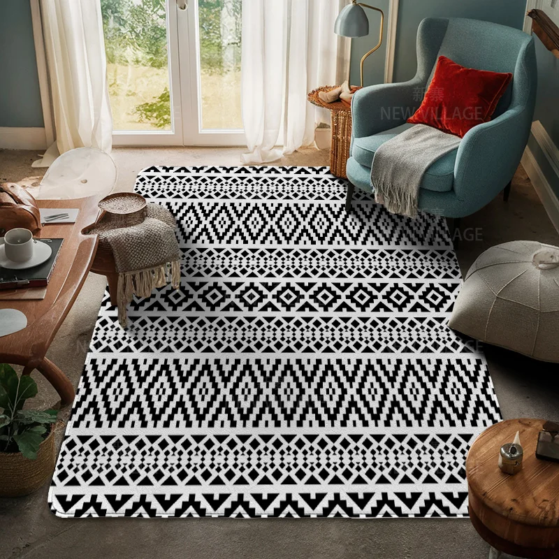 House entrance carpet Home door mat Living Room Bath Foot decoration non-slip rugs Modern geometric pattern nordic simple boho