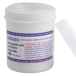 Kingbo RMA-218 100g For BGA Reflow Reball Tacky Soldering Flux Mobile Phone Repair Kingbo RMA-218 100g High-viscosity No-clean