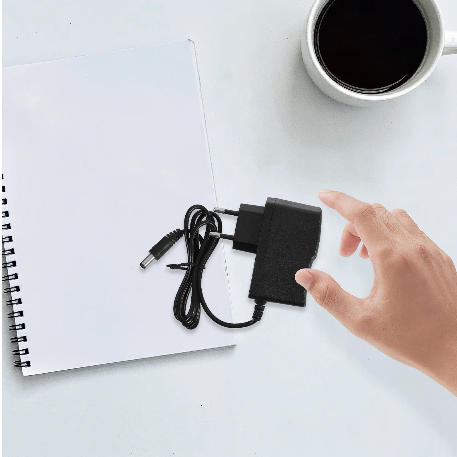 

Ac 100-240V 6V 1a 5.5mm X 2.1mm Eu Plug Power Adapter Black High Performance Portable Dc Power Supply Compatible with