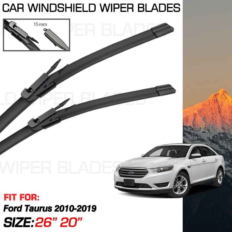 2x Front Wiper Blades For Ford Taurus 2010-2019 2018 2017 2016 2015 2013 2012 2011 Ford Police Interceptor Sedan Car Accessories